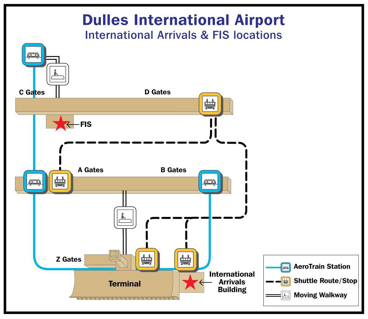 杜勒斯机场栅地图