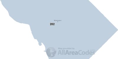 Dc邮政编码的地图