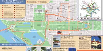 华盛顿跳上跳下巴士路线图
