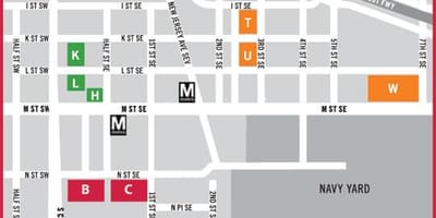 华盛顿停车场的地图