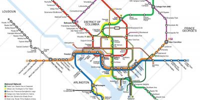 华盛顿公共交通运输地图