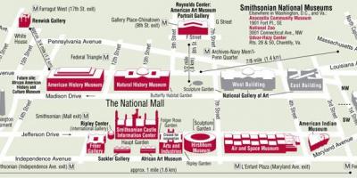 华盛顿博物馆的地图