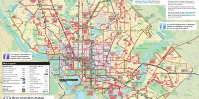 华盛顿的巴士地图