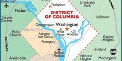 华盛顿特区和华盛顿状态地图