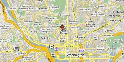 地图在华盛顿特区