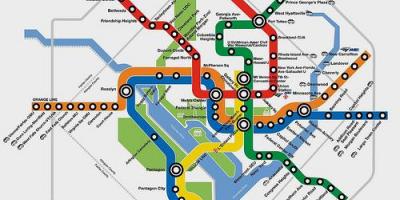 华盛顿的地铁线图计划