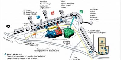 华盛顿宪机场的地图