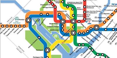 新华盛顿的地铁图