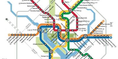 华盛顿公共交通地图